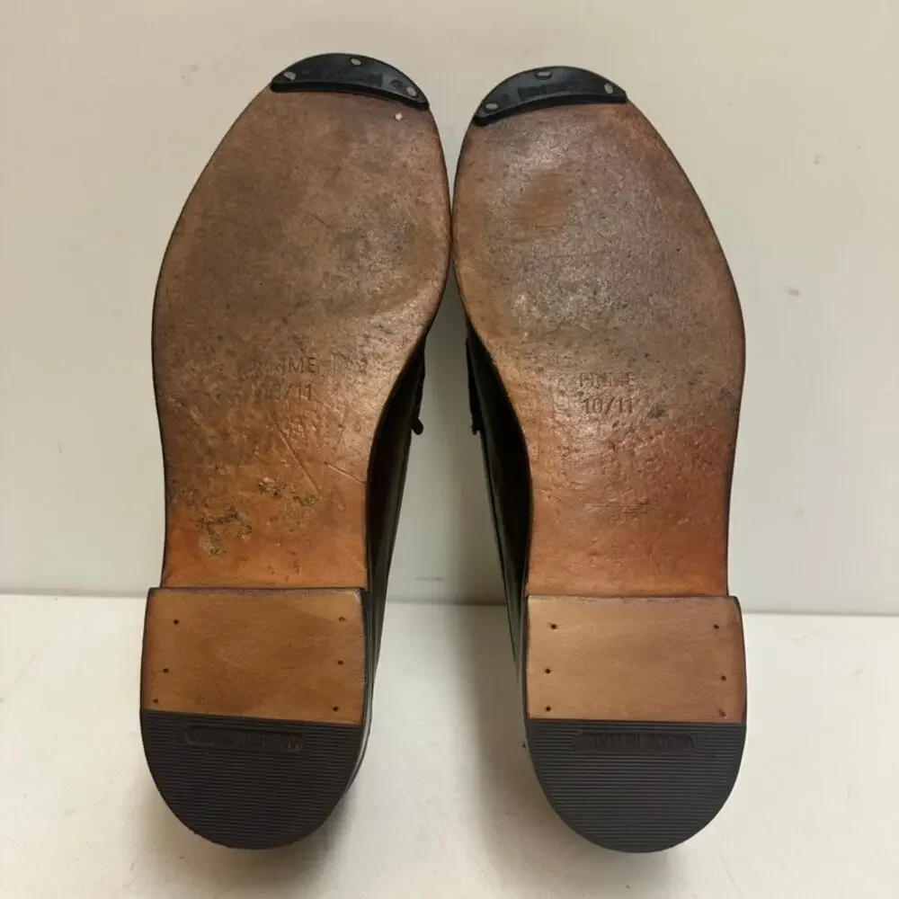 NEW HEELS Alden H466 Dark Brown Calfskin Horse Bit Loafer Made in USA 10 D